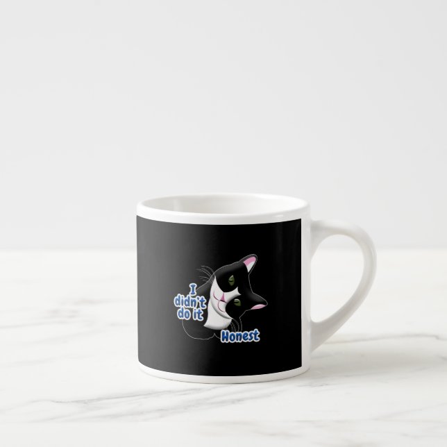 I didn't do it Cat Espresso Cup (Right)