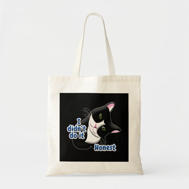 I didn't do it Cat Tote Bag (Front)