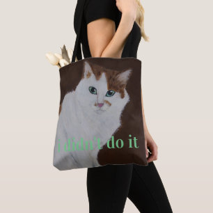 I didn't do it tote bag