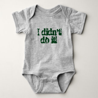 I didn't do it! Twin set (Part 1 of 2) Baby Bodysuit