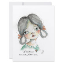 I Didn't Know - Flat Frameable Card