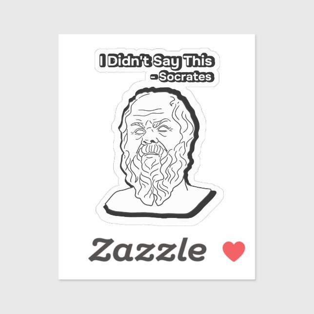 I didn't say this Socrates head (Sheet)