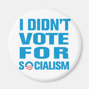 I Didn't Vote For Socialism Magnet