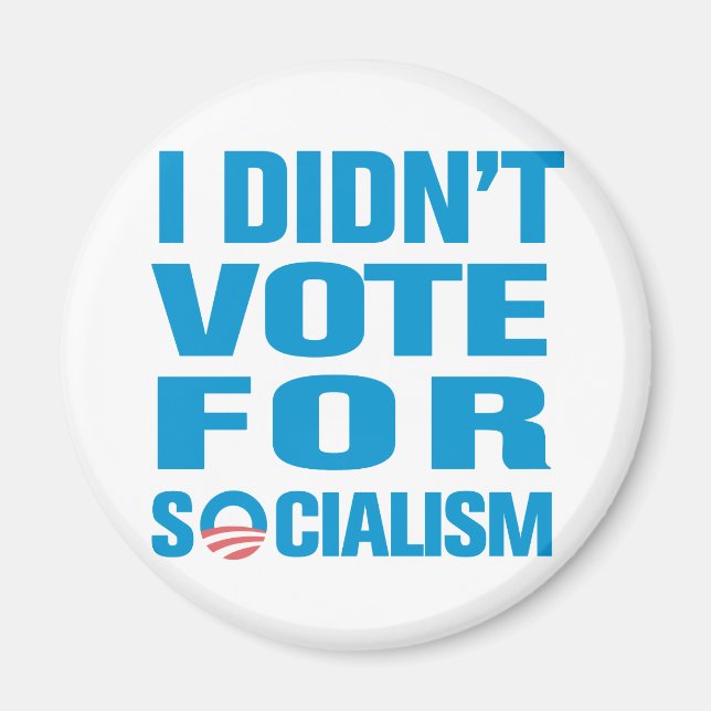 I Didn't Vote For Socialism Magnet (Front)