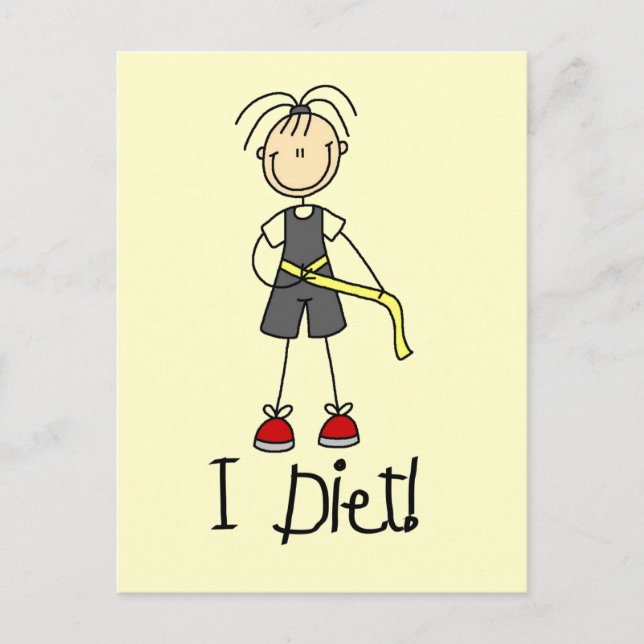 I Diet Tshirts and Gifts Postcard (Front)