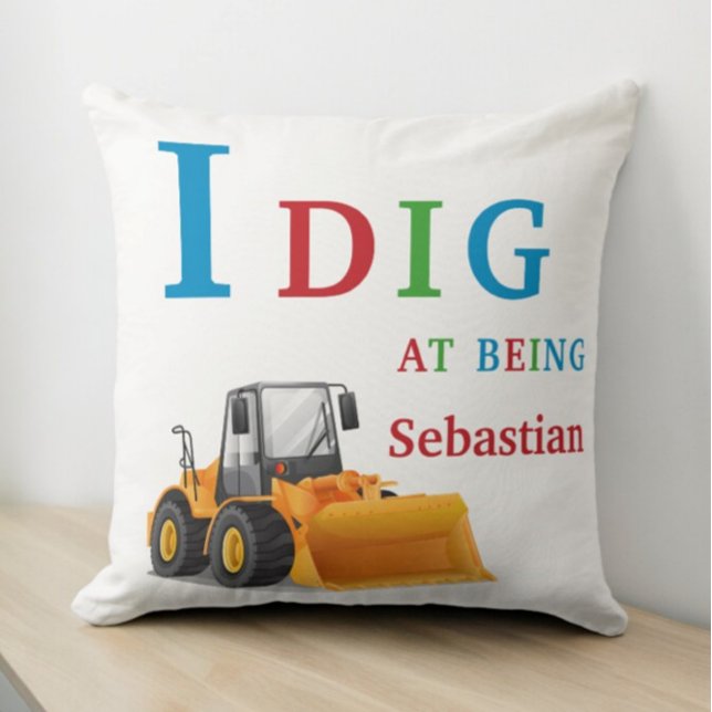 i dig at being modern minimal kids  cushion (Creator Uploaded)