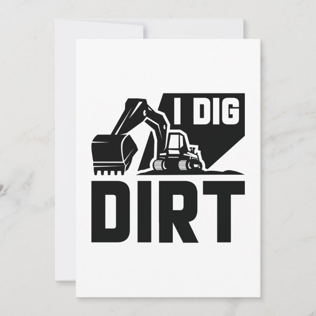 I Dig Dirt Thank You Card (Front)