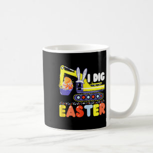 I Dig Easter Digger Cute Bunny Excavator Boys Kids Coffee Mug