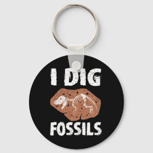 I Dig Fossils Paleontology Costume Geology Paleont Key Ring