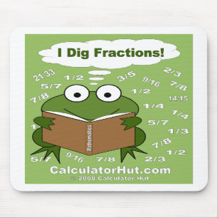 I Dig Fractions Math Mousepad