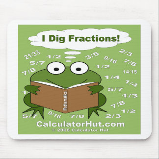 I Dig Fractions Math Mousepad