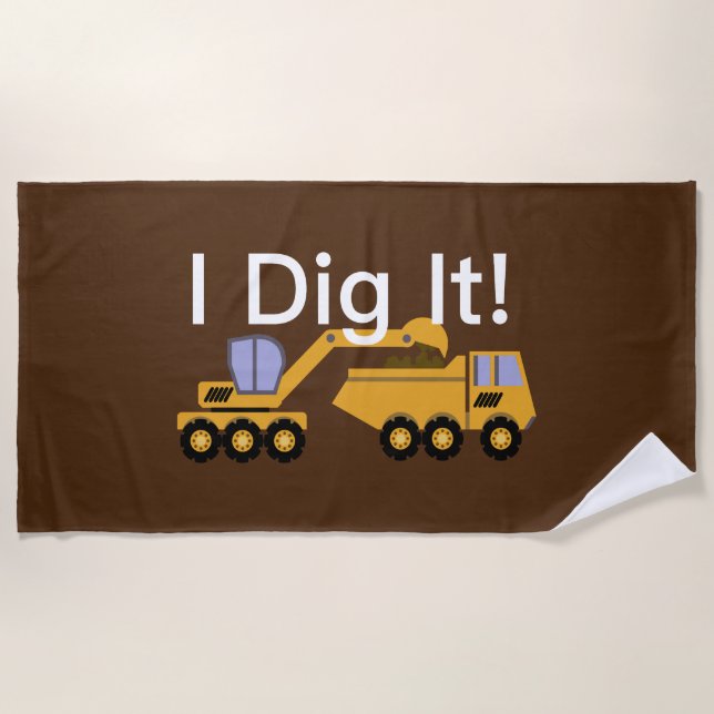 I Dig It Design - Beach Towel (Front)