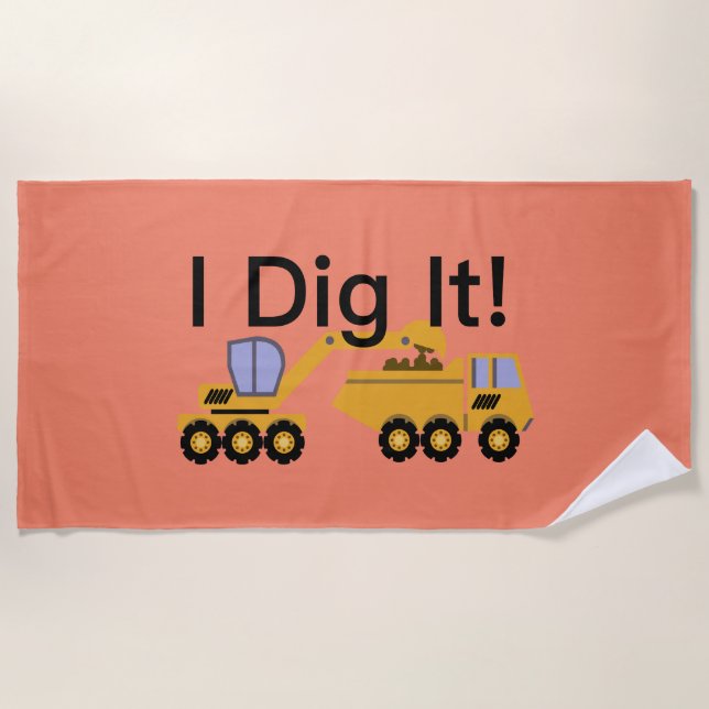 I Dig It Design - Beach Towel (Front)