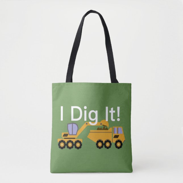 I Dig It Design - Custom All-Over-Print Tote Bag (Front)