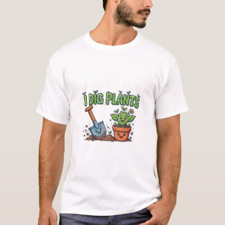 I Dig Plants Kids Garden Shirt