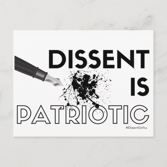 I Dissent Postcards - Ink (Front)