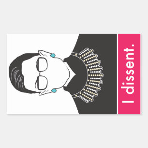 I Dissent Rectangular Sticker