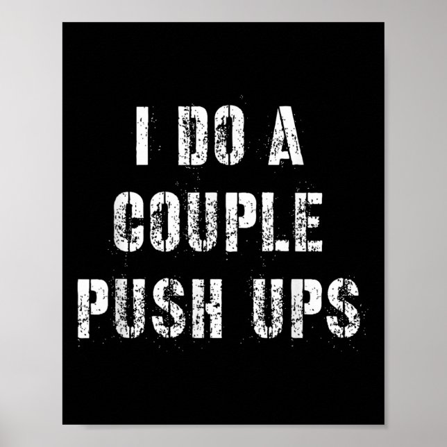 I Do A Couple Push Work Out Gift  Poster (Front)