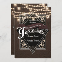 I DO BARBECUE BBQ Faux Leather & Lights Engagement