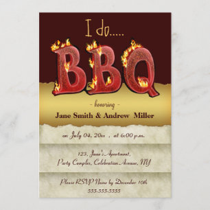 I do barbecue party invitations