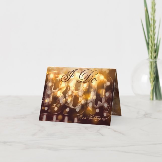 I DO Barbecue Wedding Invitation (Front)