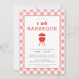 I Do Barbeque Couples Shower Invitation BBQ Invite