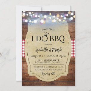 I Do BBQ Barbecue Bridal Shower Invitation