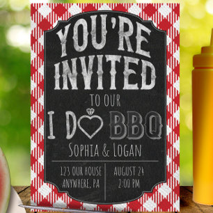 I Do BBQ Bridal & Wedding Shower Invitation