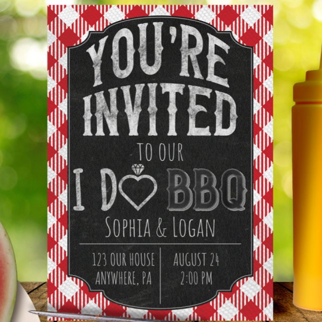 I Do BBQ Bridal & Wedding Shower Invitation (Creator Uploaded)
