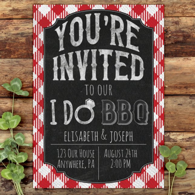 I Do BBQ Bridal & Wedding Shower Invitation (Creator Uploaded)