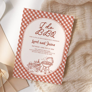 I Do BBQ Couple Shower Engagement Party Invitation