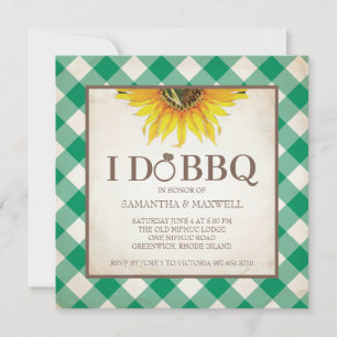 I Do BBQ Couples Shower Invitation