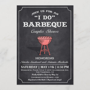 I DO BBQ Couples Shower Invitations