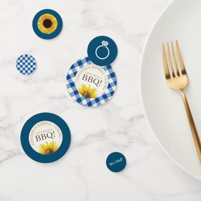 I Do BBQ Engagement Bridal Shower Confetti (Group)