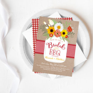 I Do BBQ Engagement Bridal Shower Invitation