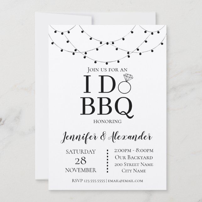 I DO BBQ Engagement Party (Front)
