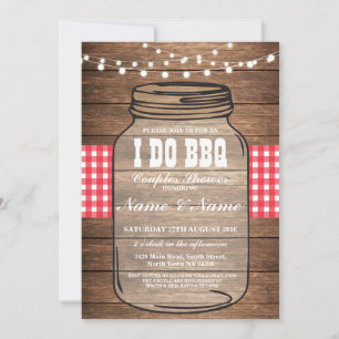 I DO BBQ Engagement Party Couples Shower Invite