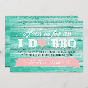 I DO BBQ ENGAGEMENT PARTY INVITATION