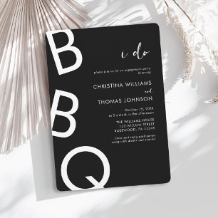I Do BBQ Engagement Party Invitation