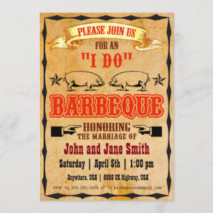 "I DO" BBQ INVITATION