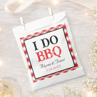 I DO BBQ Modern Wedding Favour Bag