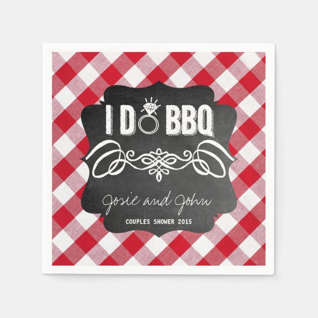 I Do BBQ Napkins (Front)