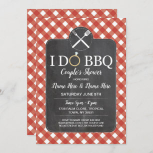 I DO BBQ Party Couple's Shower Engagement Invite