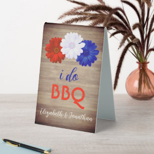 I Do BBQ Patriotic Floral
