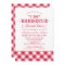 I Do BBQ Red Gingham Wedding Rehearsal Dinner