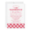 I Do BBQ Red Gingham Wedding Rehearsal Dinner