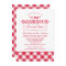 I Do BBQ Red Gingham Wedding Rehearsal Dinner