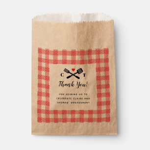 I Do BBQ Red Picnic Favour Bag