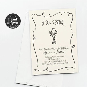 I Do BBQ Rehearsal Dinner Invitation