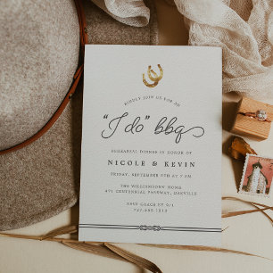 "I Do BBQ" Rehearsal Dinner or Welcome Party Invitation